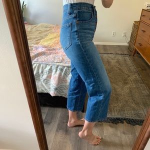 Madewell Slim Wide Leg Crop Jeans